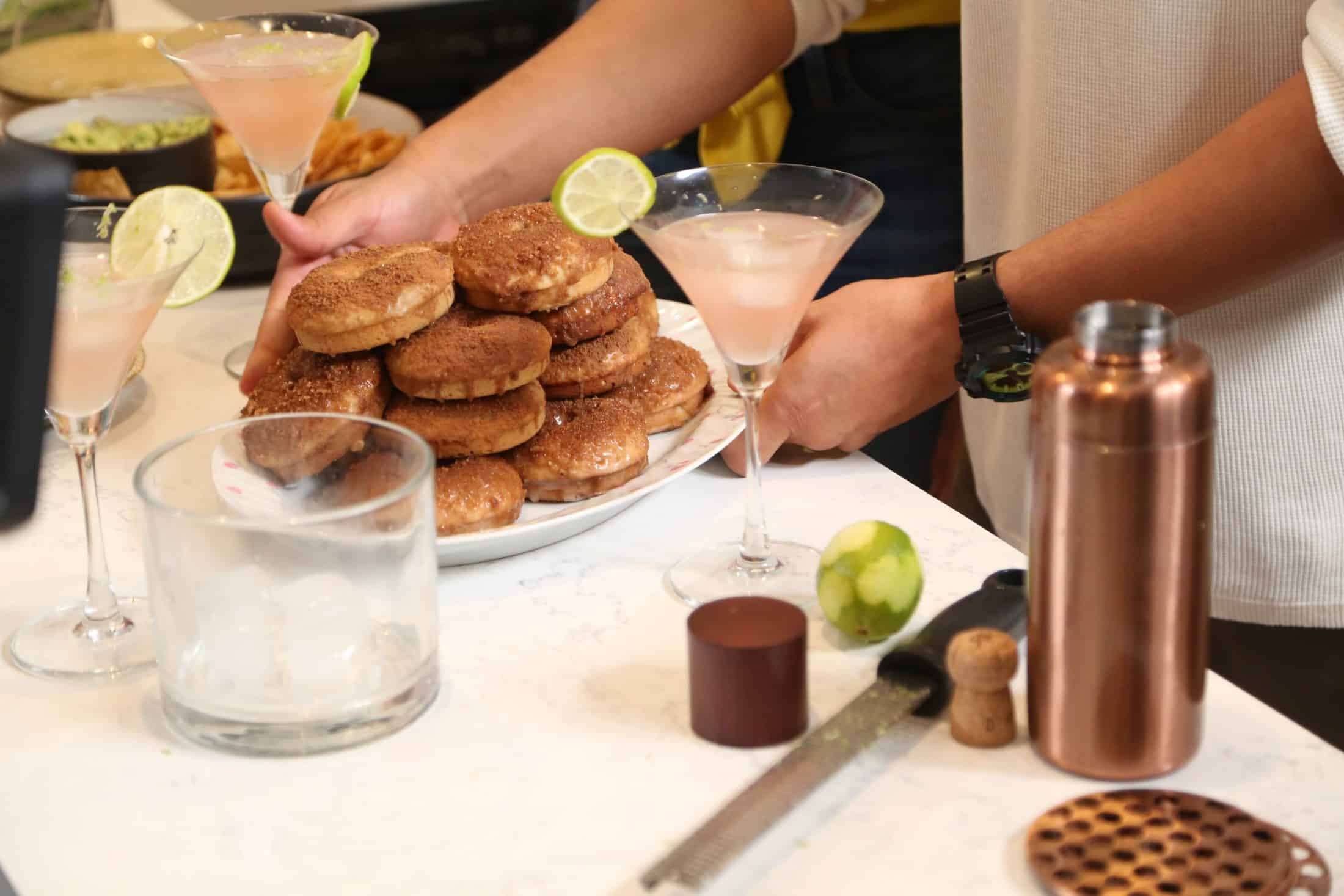 Cuisine Noir - Jake and Jazz Brown Sugar Donuts and Margarita