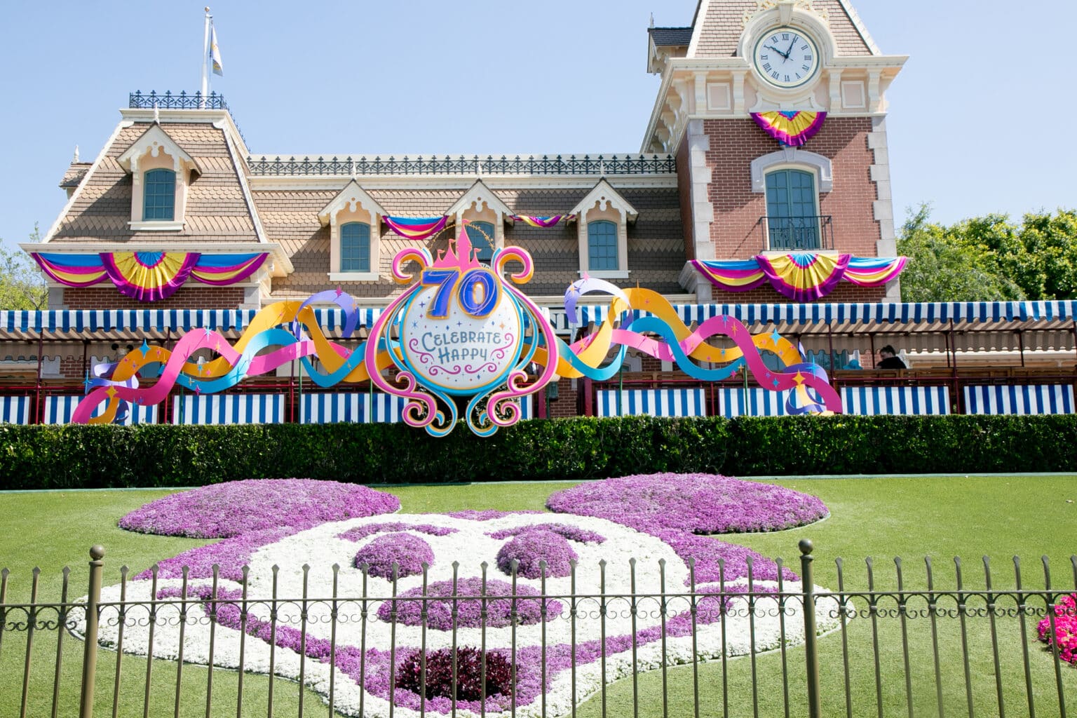 Disneyland 70th anniversary lawn