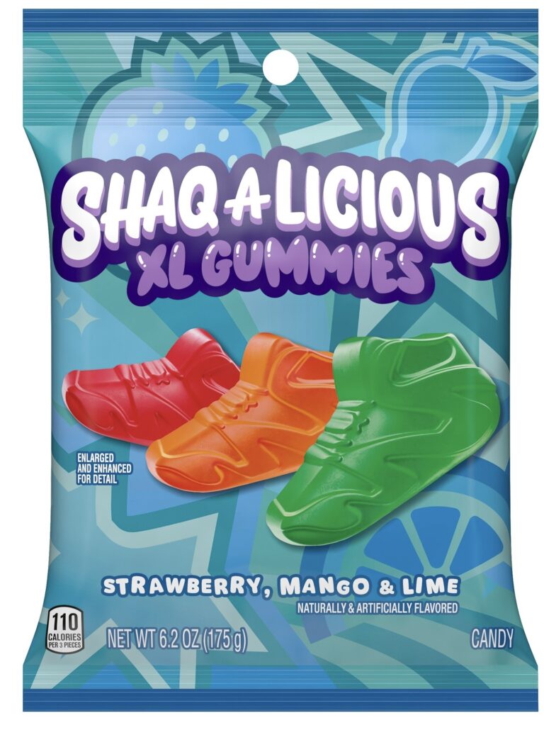 Shaq-A-Licious XL Gummies in sneaker shapes