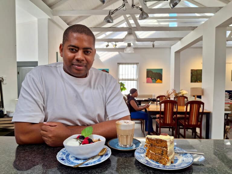 Lindah Majola at Hue Cafe in Durban, South Africa