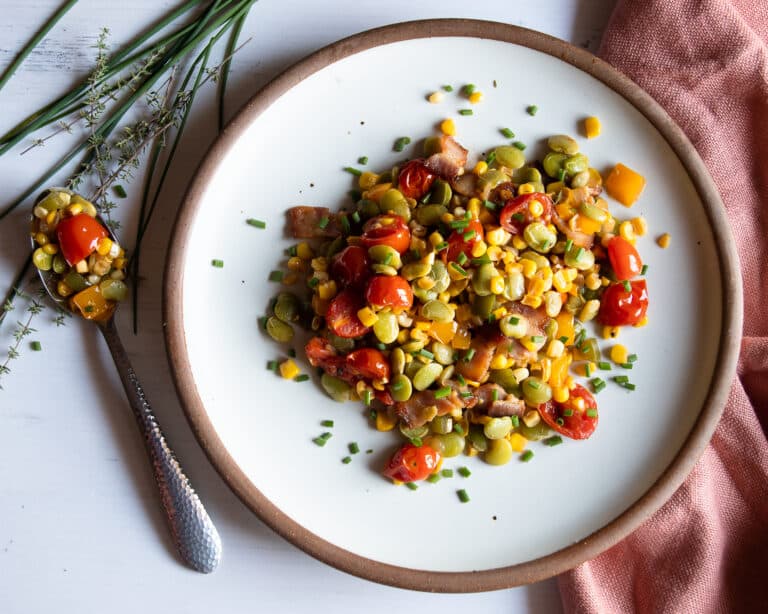 Charred Corn Succotash