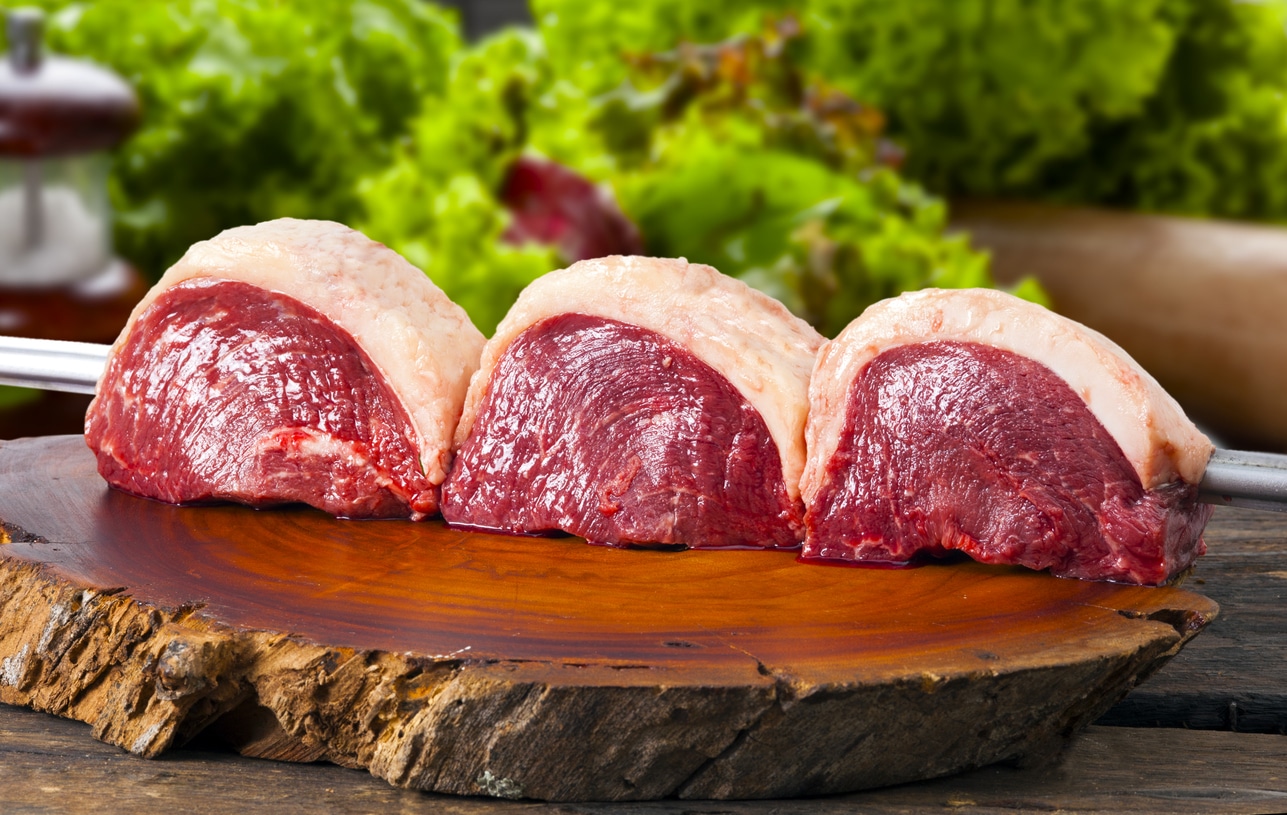 Brazilian Picanha. Raw meat food