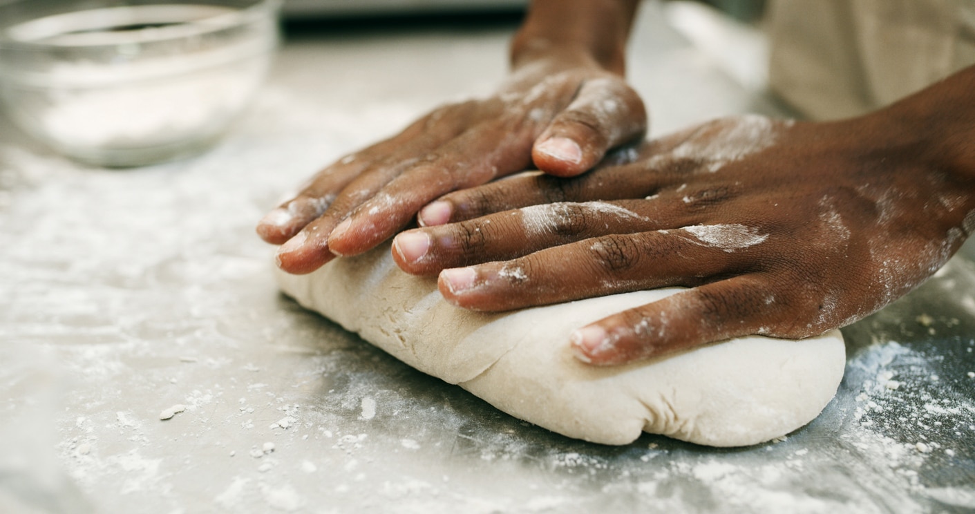Pizza dough inspired by African cuisines and ingredients