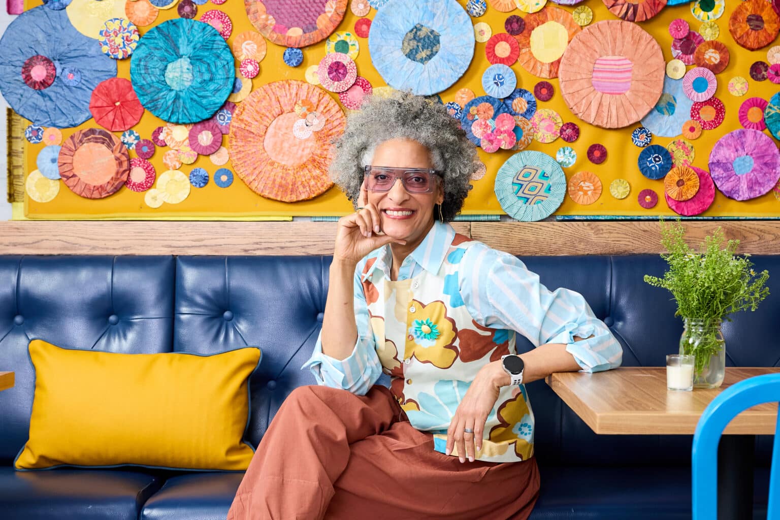 Chef Carla Hall at her new restaurant in DC, bumblerbirds