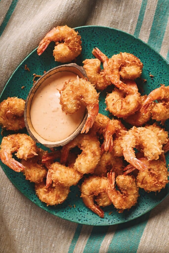 Jamaican food - Coconut shrimp by chef Andre Fowles