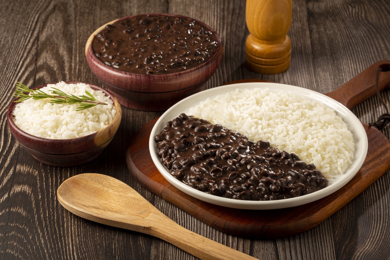 Black beans and rice dish