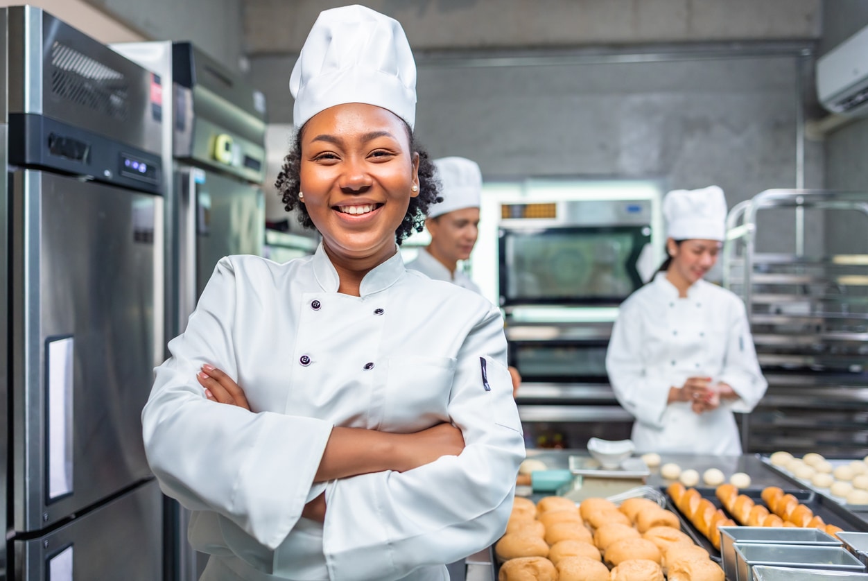 Young Black female baker
