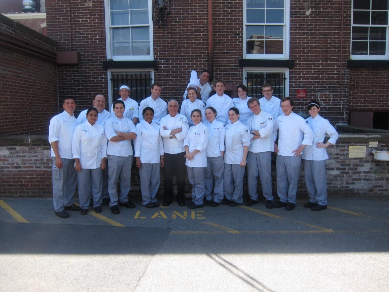Brigid Washington with her class at the CIA