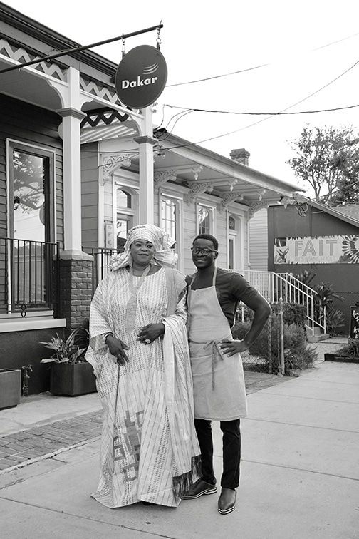 Cuisine Noir Jollof Rice Dakar NOLA Chef Serigne Mbaye With His Mother Khady Kante Photo Credit Che