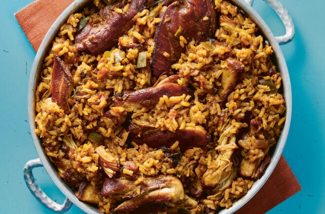 Pelau by Rawlston Williams, featured in The Caribbean Cookbook