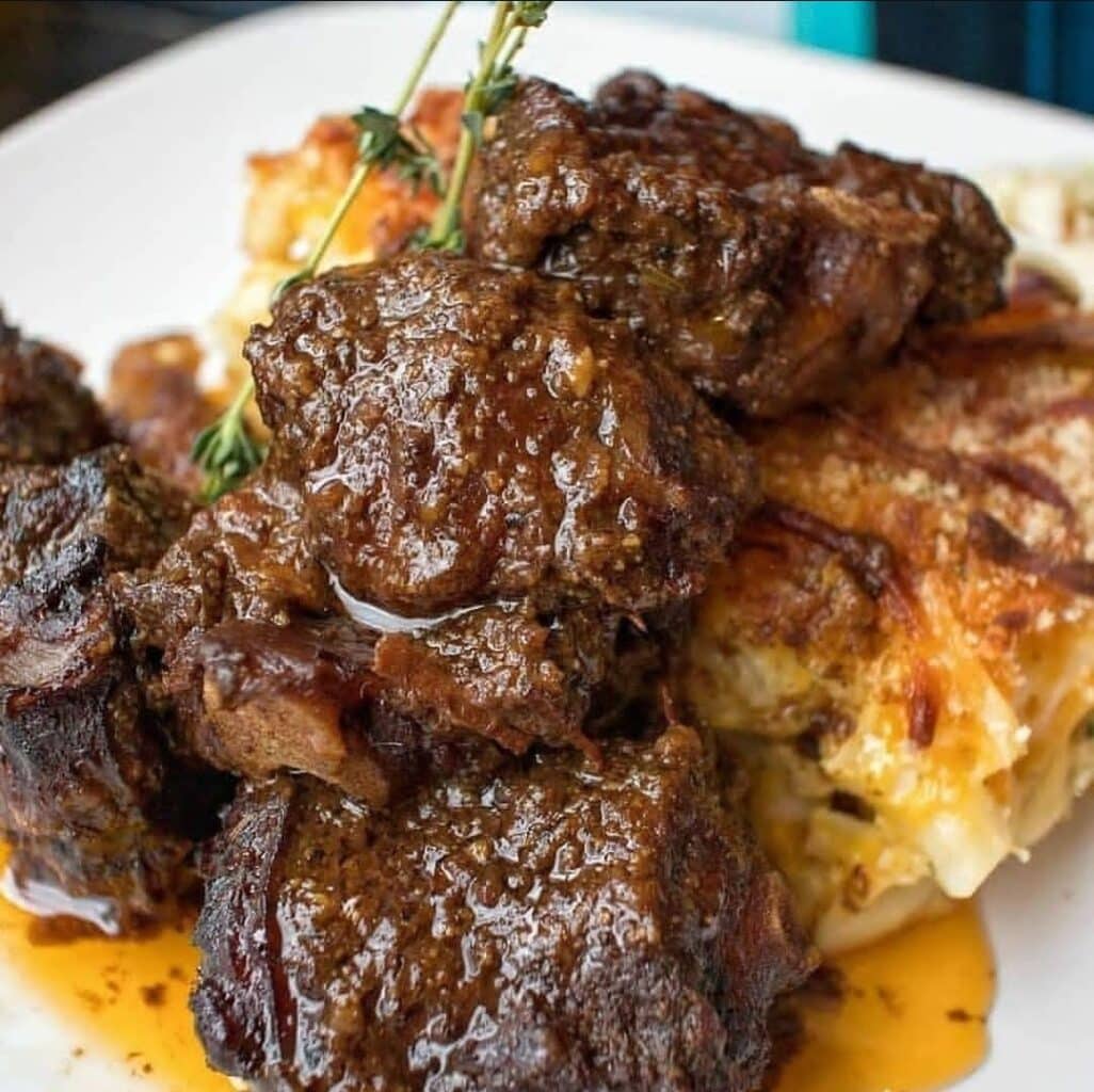 Caribbean food in Canada - Chef Kareema Beckles' macaroni and cheese with oxtails