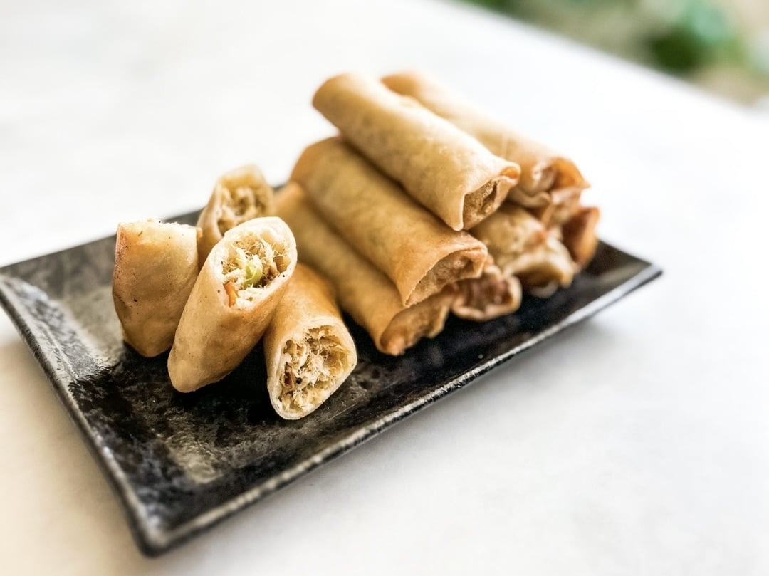 Caribbean food in Canada - Chef Kareema's Caribbean fusion spring rolls