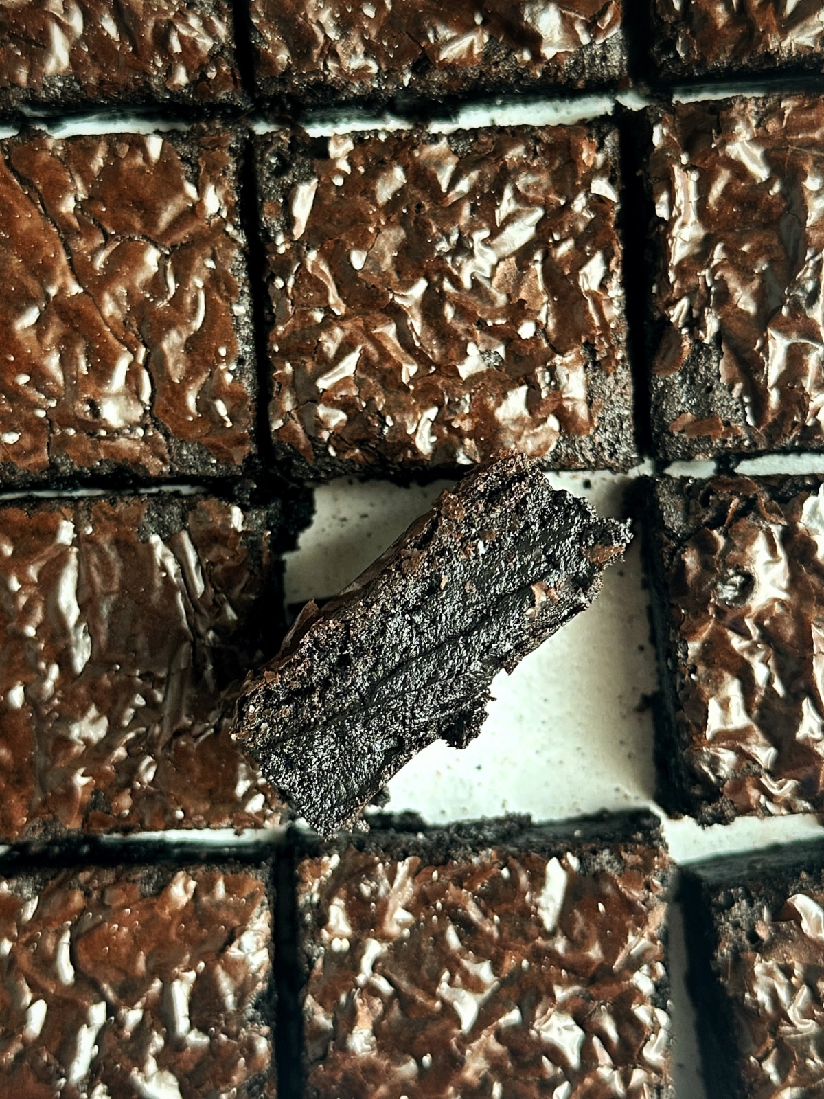 Fudgy Crinkle Top Brownies by Coined Cuisine
