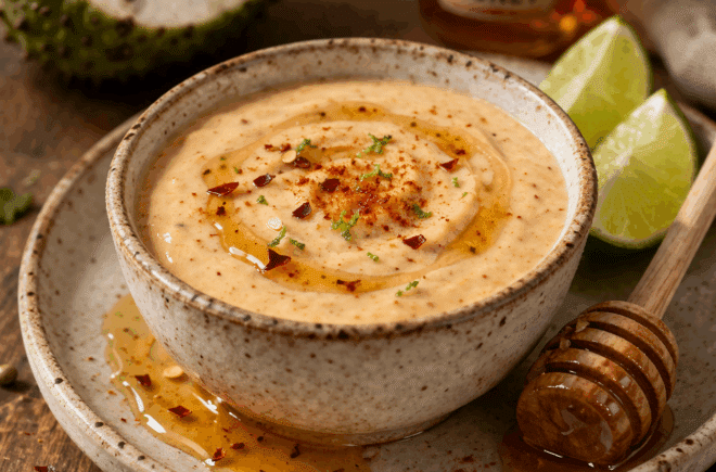 Soursop hot honey dipping sauce by Asia Bullock