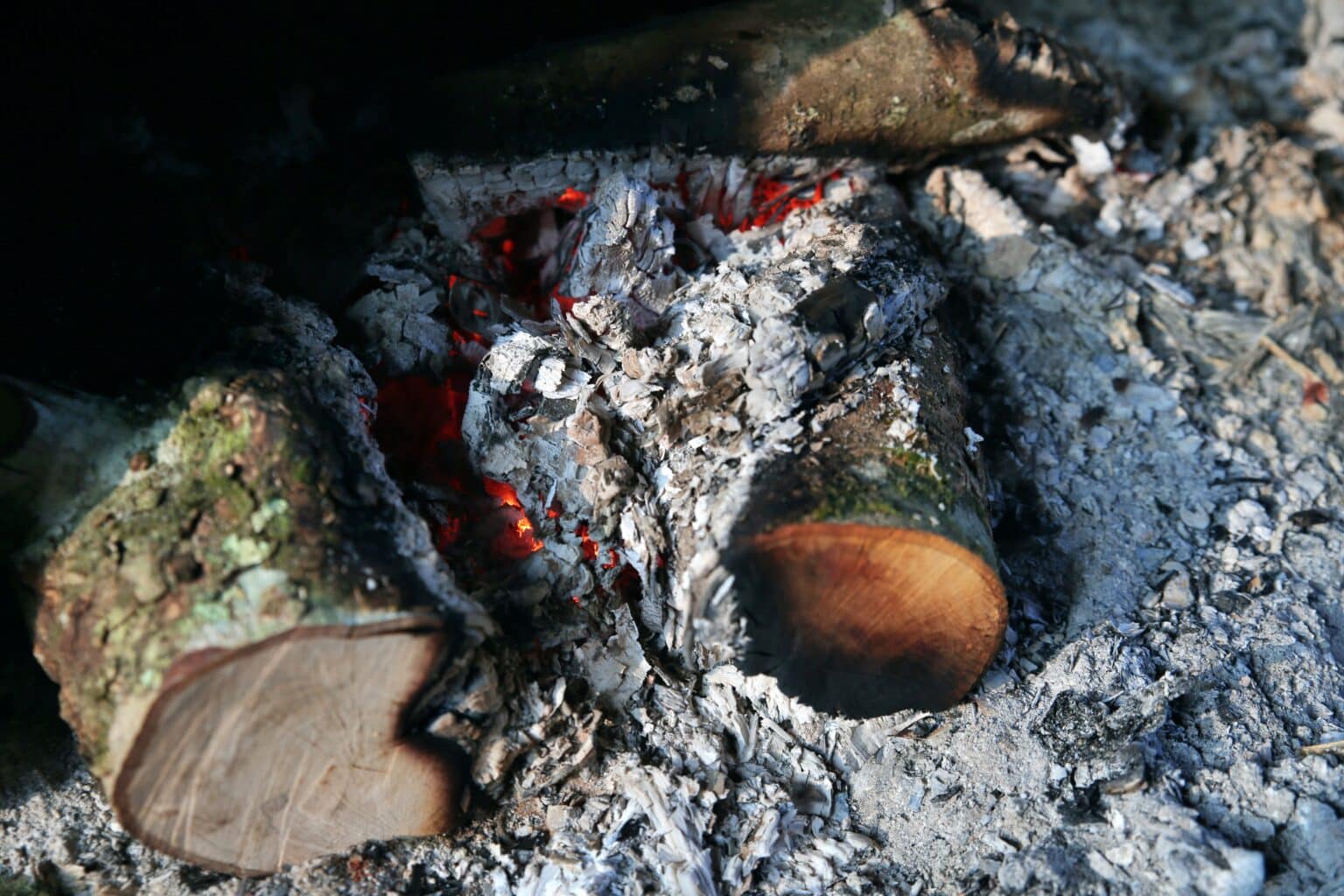 Fire burning